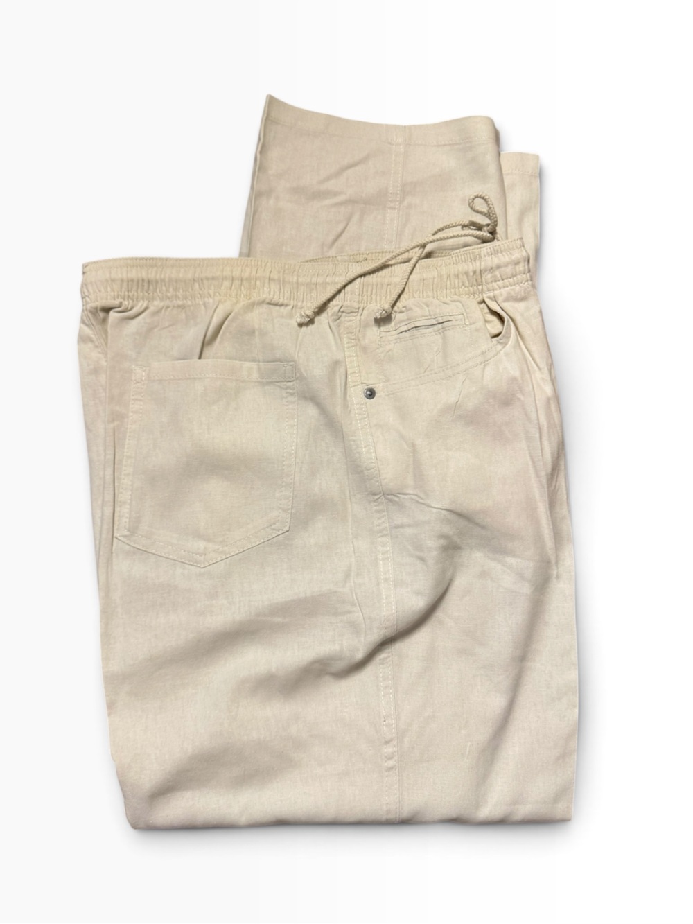 Daniel Cremieux Light Cream Drawstring Pants